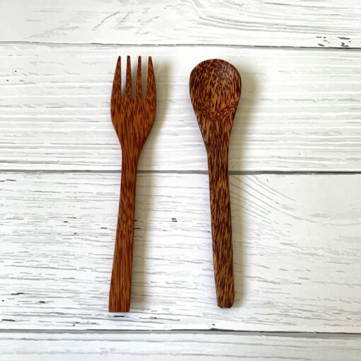 coconut wood spoons and fork in bulk, wholesale coconut wood spoon fork