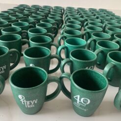 branded rice husk cups, branded eco friendly rice husk cups, logo printed eco friendly rice husk coffee mugs