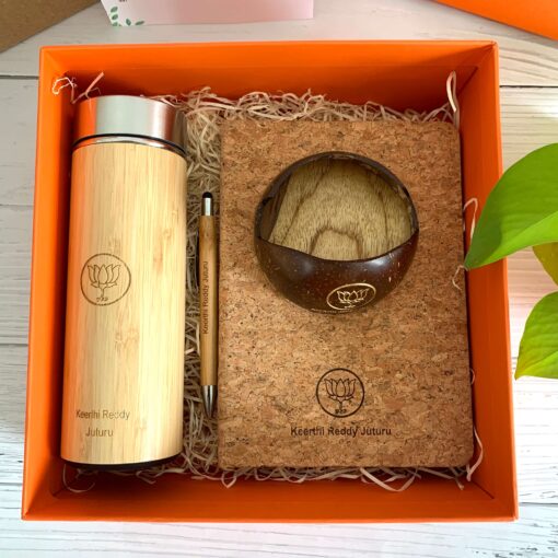 eco friendly gift hamper, eco friendly customised logo branded gift box, logo branded customised gift box