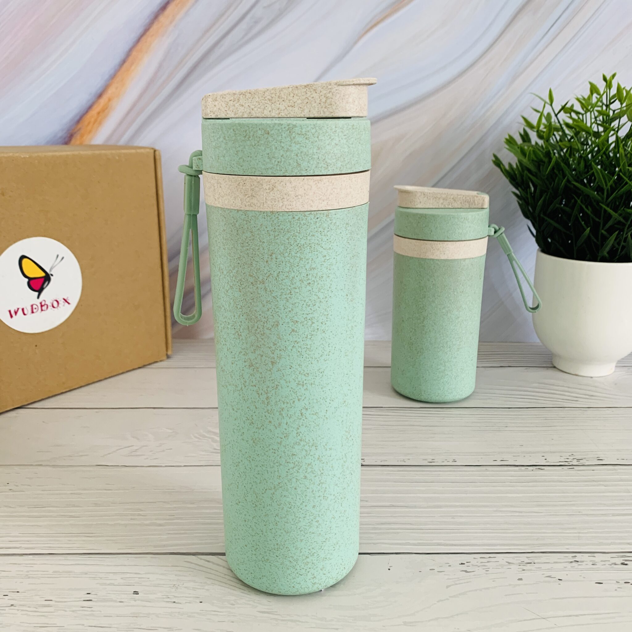 Flask Container Rice Buy Rice Husk Eco Friendly Water Bottle 550 ml in India - WudBox