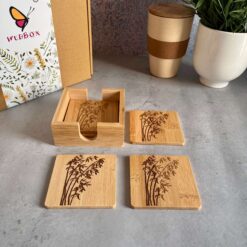 bamboo coasters set